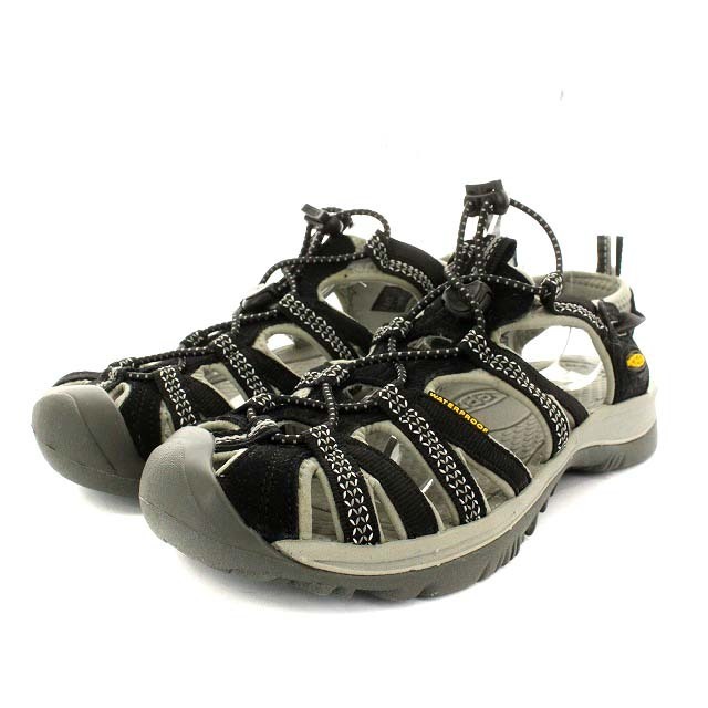 キーン KEEN サンダル レディース ウィスパー ブラック 黒 24.0
