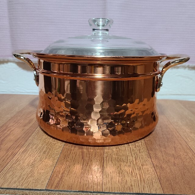 COPPER シチューポット　19cm(2～3人用) インテリア/住まい/日用品のキッチン/食器(鍋/フライパン)の商品写真