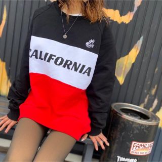 ステューシー(STUSSY)のストリート女子☆LUSSO SURF トリコロールセーター　スウェット　RVCA(スウェット)