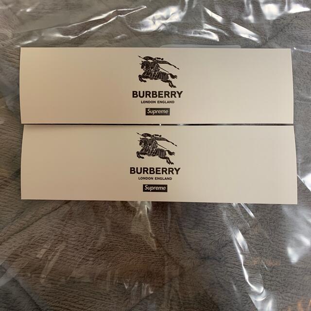 Supreme(シュプリーム)のSupreme x Burberry box logo sticker 2枚 メンズのファッション小物(その他)の商品写真