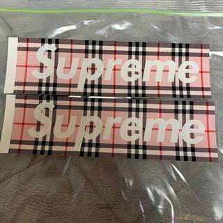 シュプリーム(Supreme)のSupreme x Burberry box logo sticker 2枚(その他)