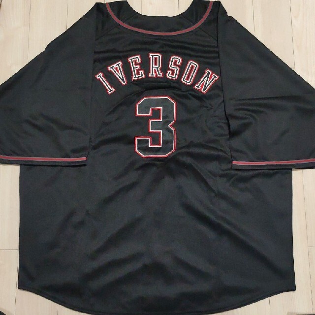 Reebok(リーボック)の【未使用品】NBA アレンアイバーソン　ベースボール　ゲームシャツ　Reebok メンズのトップス(シャツ)の商品写真