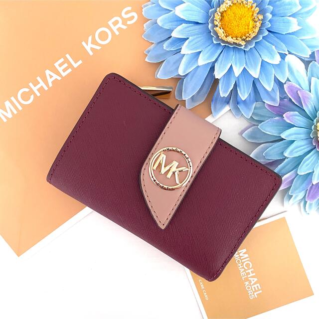 新品 MICHAEL KORS マイケルコース カードケース ワインレッド - 名刺入れ