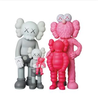 メディコムトイ(MEDICOM TOY)のKAWS FAMILY GREY/PINK/FLUORO PINK(その他)