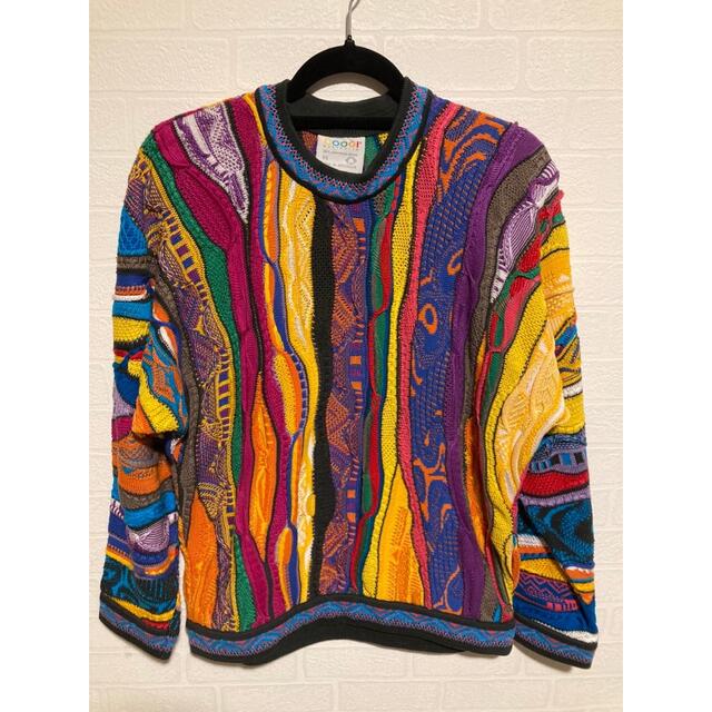 【希少XLサイズ】クージー　coogi　立体編み込み3Dニット　セーター　美品