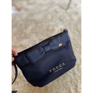 TOCCA トッカ  リボンポシェット　ネイビー