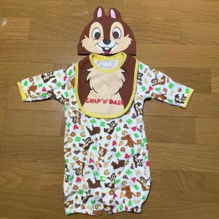 ディズニー(Disney)の【専用】チップとデール　ロンパース(ロンパース)