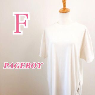 ページボーイ(PAGEBOY)のPAGE BOY ページボーイ　半袖ワンピース サイドジップ スリットカット(ロングワンピース/マキシワンピース)