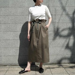 クラネ(CLANE)のCLANE MILITALY SHIRRING LONG S/K スカート(ロングスカート)