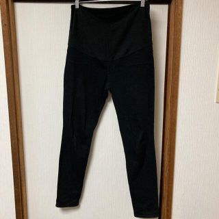 ムジルシリョウヒン(MUJI (無印良品))の無印　マタニティパンツ ブラック　黒　ストレッチパンツ(マタニティボトムス)