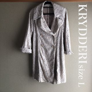 コート　KRYDDERI 総レース　L  ピンクベージュ　華やか　お洒落(その他)