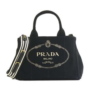 プラダ(PRADA)のPRADA(プラダ)カナパ(保証書付き)ストライプ　Sサイズ(トートバッグ)