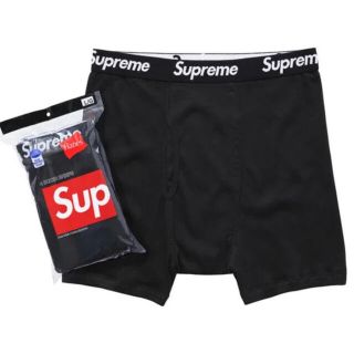 シュプリーム(Supreme)のSupreme Hanes ボクサーパンツ 黒 ×2(ボクサーパンツ)