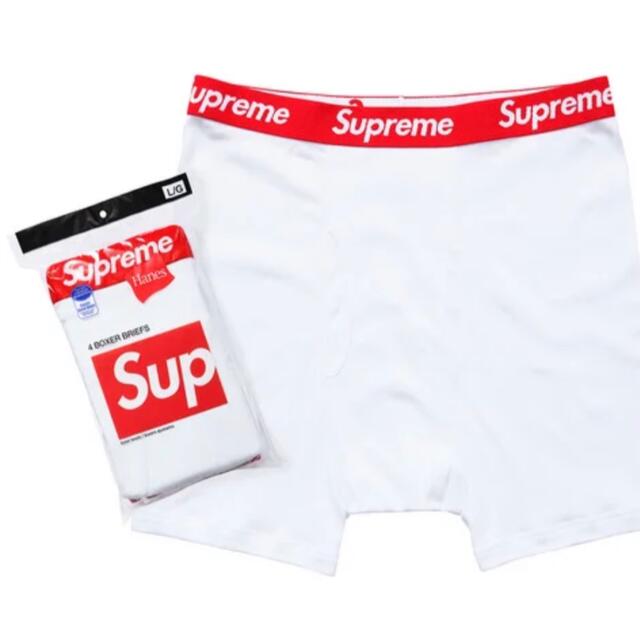 Supreme Hanes ボクサーパンツ 白×2