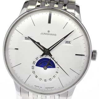 ユンハンス(JUNGHANS)の☆訳あり★箱・保証書付き【JUNGHANS】ユンハンス マックスビル トリプルカレンダー 027/4201 自動巻き メンズ【ev10】(腕時計(アナログ))