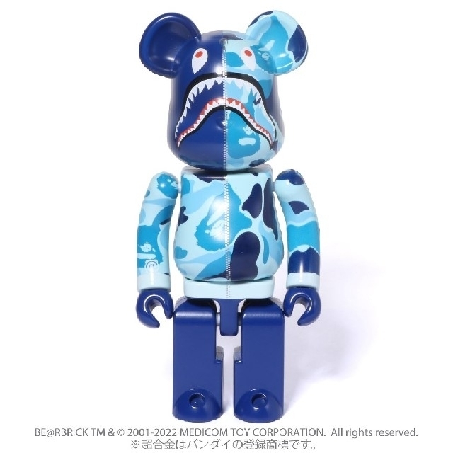 フィギュア超合金 BE@RBRICK BAPE(R) CAMO SHARK BLUE