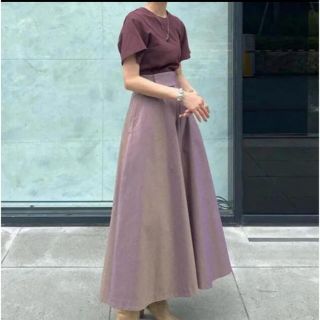 CLANE/CHAMBRAY CIRCULAR SKIRT