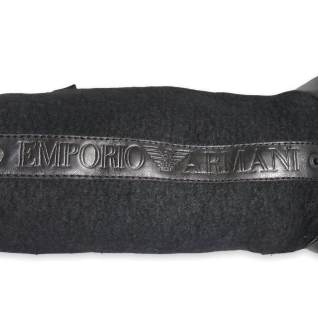 Emporio Armani(エンポリオアルマーニ)のイタリア製 ムートンブーツ 26 本革 アルマーニ メンズ 40 黒 ロング メンズの靴/シューズ(ブーツ)の商品写真