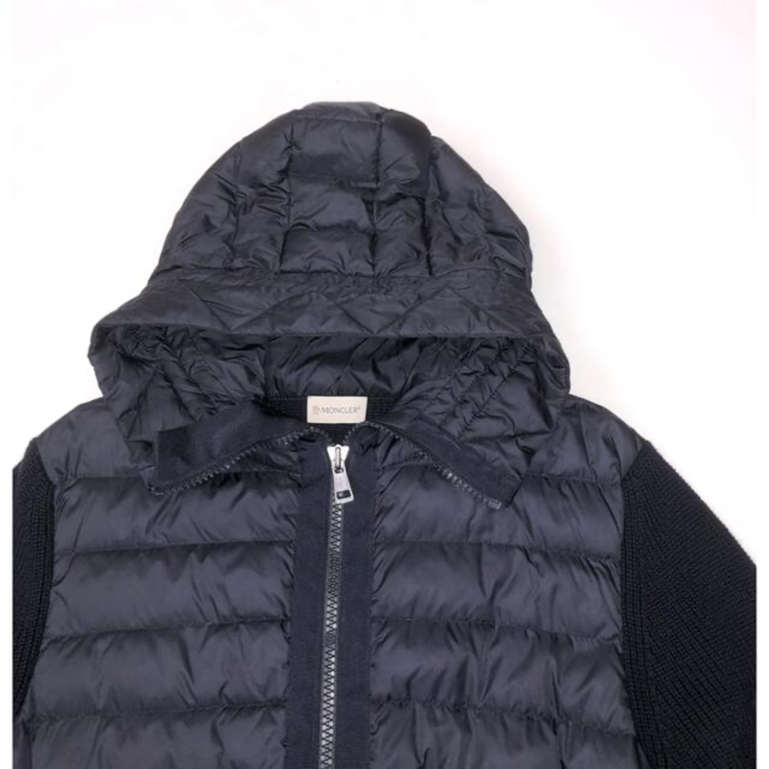 MONCLER(モンクレール)の美品　モンクレール ニット ダウン サイズL メンズのジャケット/アウター(ダウンジャケット)の商品写真