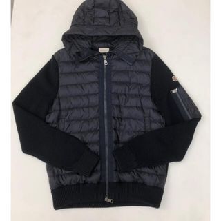 モンクレール(MONCLER)の美品　モンクレール ニット ダウン サイズL(ダウンジャケット)