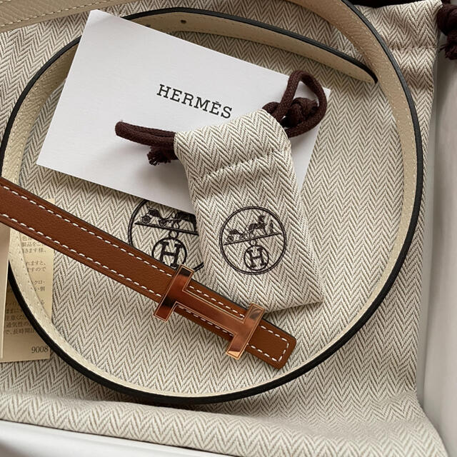 Hermes - HERMES  ベルトバックル 《フォーカス》 & リバーシブルベルト 13mm