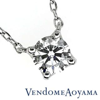 ヴァンドームアオヤマ(Vendome Aoyama)のヴァンドーム青山 プラチナ ダイヤモンド キャトル ネックレス 0.187ct(ネックレス)