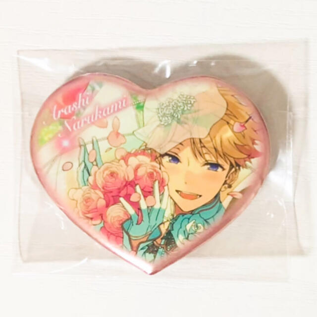 新品☆あんスタ☆Knights【鳴上嵐】ハートカンバッジ☆ハート缶バッジβ