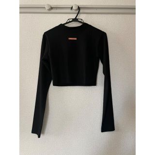 マウジー(moussy)の【moussy】ショート丈トップス(Tシャツ(長袖/七分))