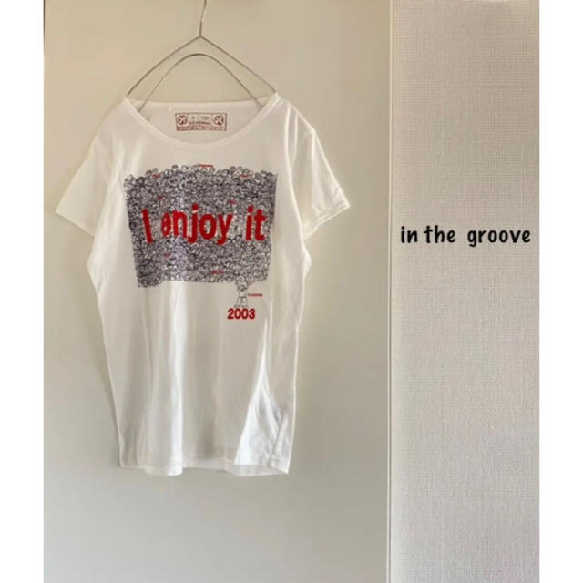 in the groove(インザグルーヴ)のさち様専用 in the  groove＊Tシャツ＊white×logo レディースのトップス(Tシャツ(半袖/袖なし))の商品写真