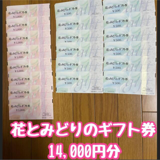 3月21日迄限定価格 花とみどりのギフト券 14,000円分の通販 by ...