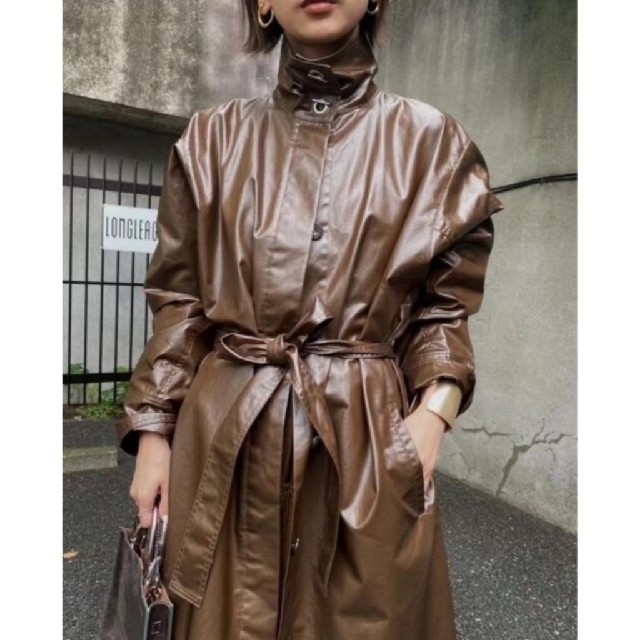 Ameri VINTAGE - Ameri【タグ付未使用品】春 レザー風 スタンド Ameri VINTAGE - Ameri【タグ付未使用品】春 レザー風 スタンド