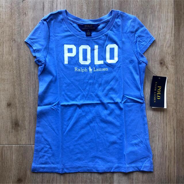 Ralph Lauren(ラルフローレン)のラルフローレン Tシャツ　ガールズ　130 女の子　キッズ　polo 水色　半袖 キッズ/ベビー/マタニティのキッズ服女の子用(90cm~)(Tシャツ/カットソー)の商品写真