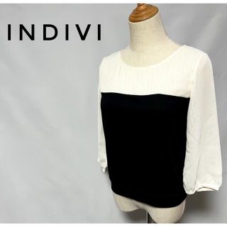 インディヴィ(INDIVI)のINDIVI インディヴィ プリーツ シフォン ブラウス♪(シャツ/ブラウス(長袖/七分))