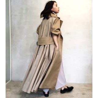 Ameri【未使用品】バックフリル ジャケット トレンチコート