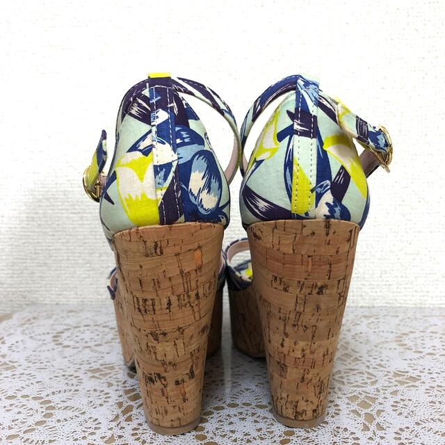 MERCURYDUO(マーキュリーデュオ)のマーキュリーデュオ💙花柄サンダル　未使用 レディースの靴/シューズ(サンダル)の商品写真