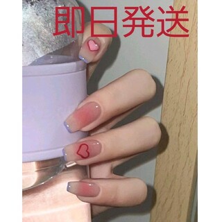 フレンチデザインネイルチップ付け爪ホワイトベージュピンク白SHEIN韓国風新品