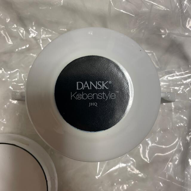 DANSK(ダンスク)の　ダンスク　ココット　9.5cm 両手鍋　ホワイト　ホーロー インテリア/住まい/日用品のキッチン/食器(鍋/フライパン)の商品写真