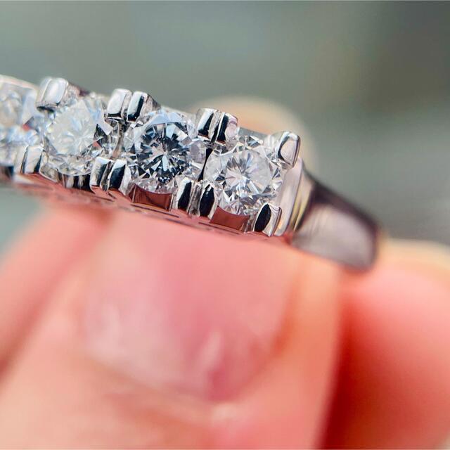 0.2ct ダイヤモンド K18 yg イニシャル 一粒 リング 鑑別付