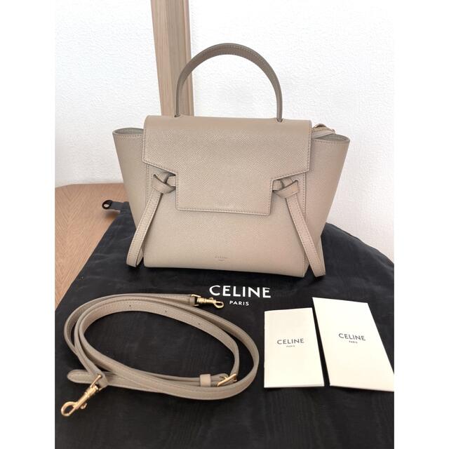 新作グッ celine セリーヌ ベルトバッグ ナノ - ショルダーバッグ