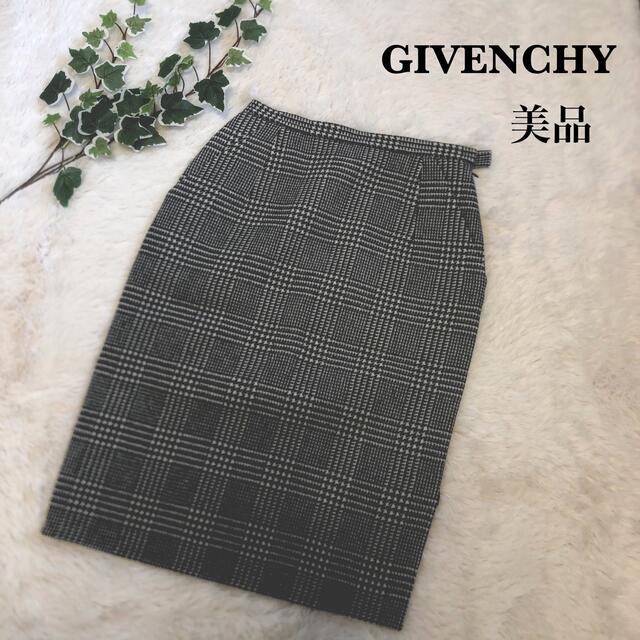 GIVENCHY(ジバンシィ)のGIVENCHY タイトスカート チェック 美品 サイズM 春 冬 秋 レディースのスカート(ひざ丈スカート)の商品写真