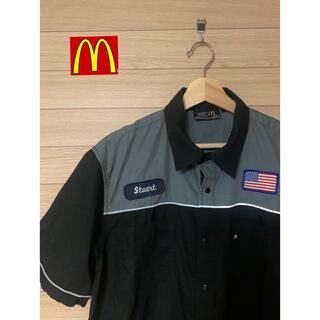 マクドナルド(マクドナルド)のマクドナルド　半袖シャツ　アメリカ国旗刺繍(シャツ)