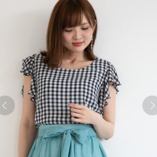 プロポーションボディドレッシング(PROPORTION BODY DRESSING)のプロポーションボディドレッシング❤︎3wayラッフルブラウス☆ギンガムチェック(シャツ/ブラウス(半袖/袖なし))