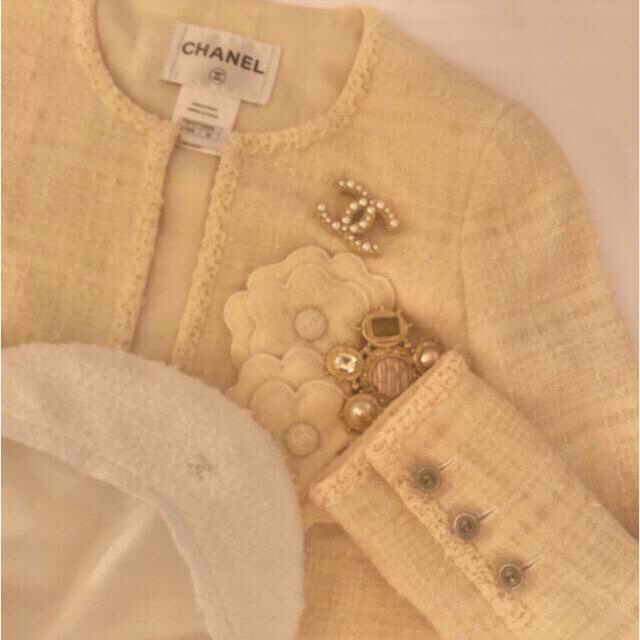CHANEL シャネル ツイードジャケット ピンク ワインレッド ココマーク P18110V10358 レディース サイズ44 N39575