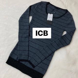 アイシービー(ICB)の新品未使用　ICB ボーダーニット(ニット/セーター)