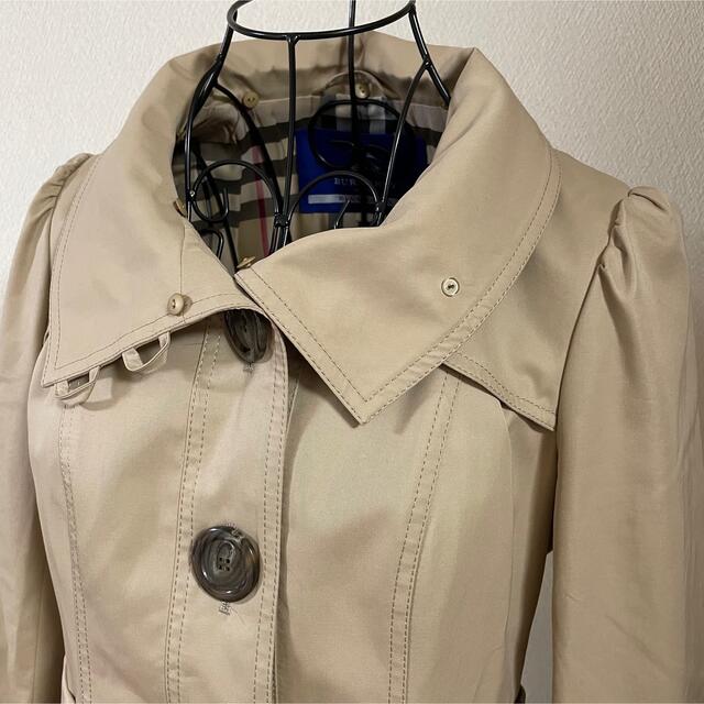 バーバリーブルーレーベル トレンチコート フレア ベルスリーブ