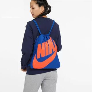 ナイキ(NIKE)の【新品】 ナイキ ヘリテージ ブルー オレンジ ナップザック ジムバック(バッグパック/リュック)