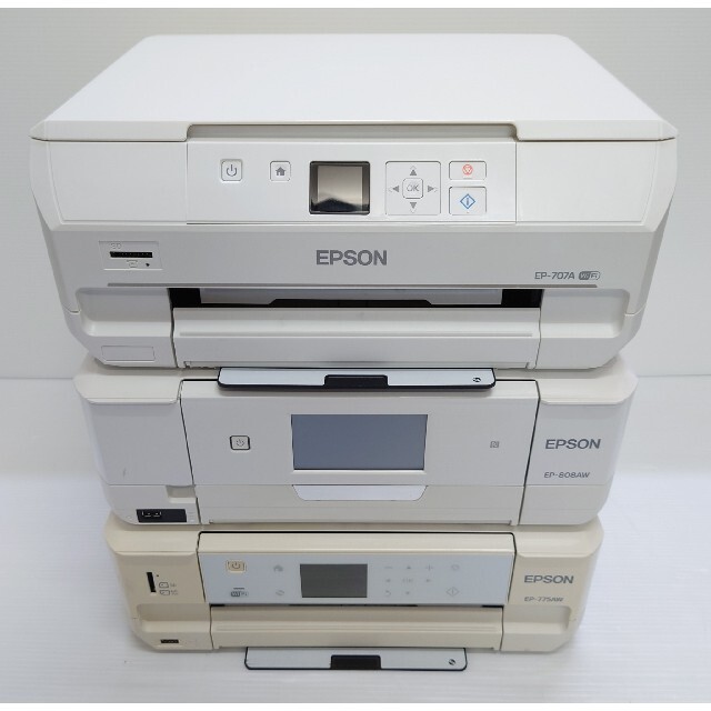 EP-707A(通常品)EP-808AW,EP-775AW(2台ジャンク)EPSON