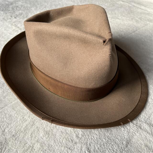 希少サイズ 1950s VINTAGE HAT フェドラハット-