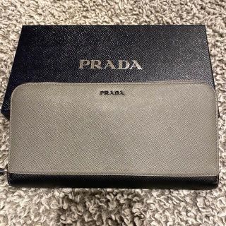 プラダ(PRADA)のプラダ PRADA 長財布 2ML317 グレーブラック(長財布)