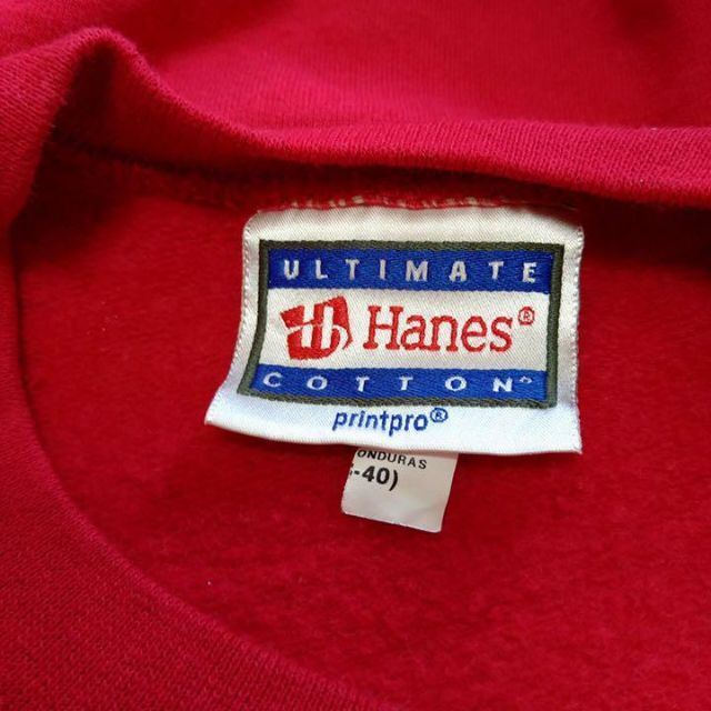 Hanes(ヘインズ)の【Hanes】ヘインズ　90s古着　ビッグプリントスウェット　トレーナー　旧タグ メンズのトップス(スウェット)の商品写真